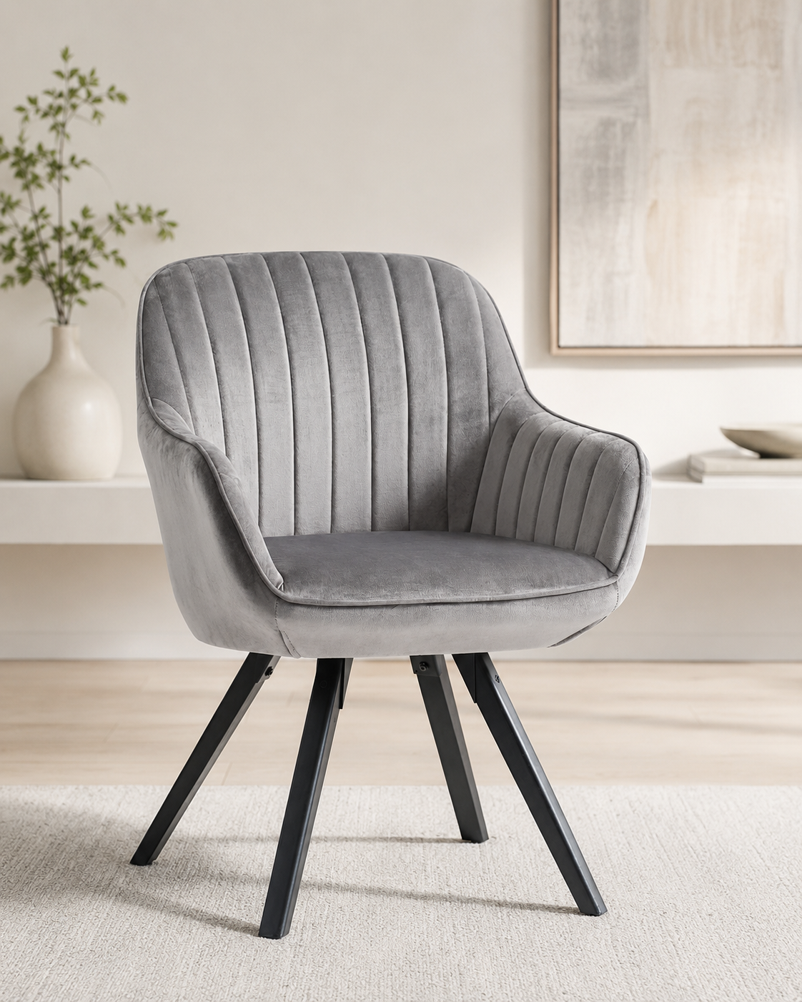 Modern Accent Armchair – Luxury Upholstered Chair for Living Room & Bedroom