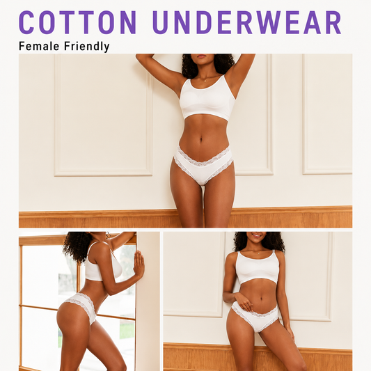 15-Pack Soft Cotton Lace Bikini Briefs