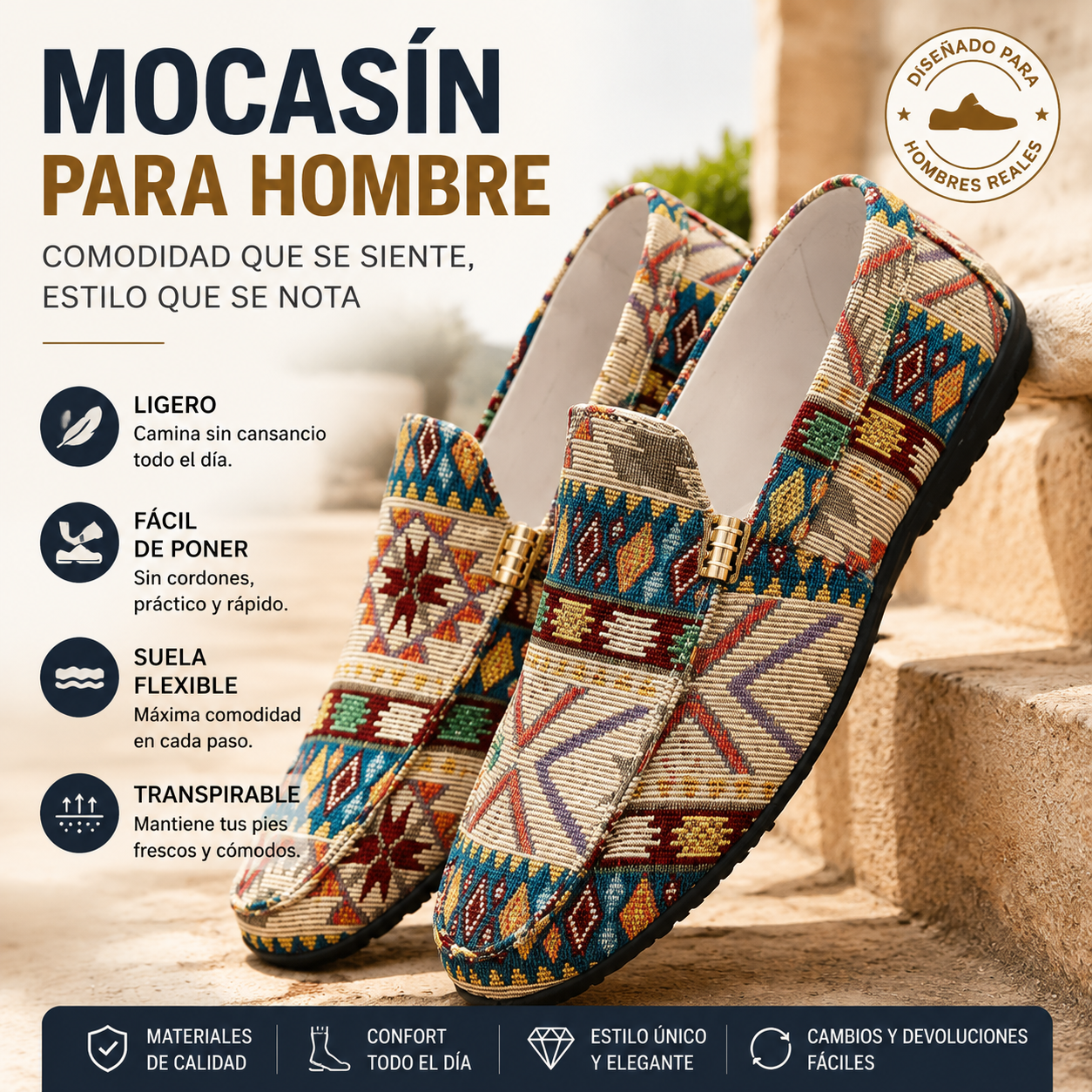 Salvador | Mocasín Cómodo Hombre