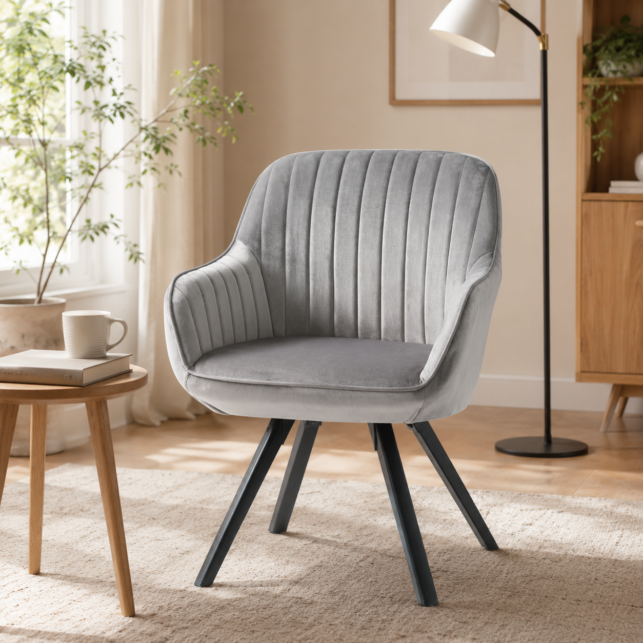 Modern Accent Armchair – Luxury Upholstered Chair for Living Room & Bedroom